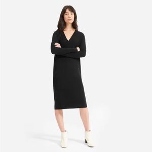 Everlane Cashmere V-Neck Midi Dress